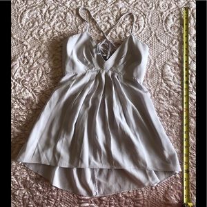 Wilfred Teal Purple Top with an Open Back